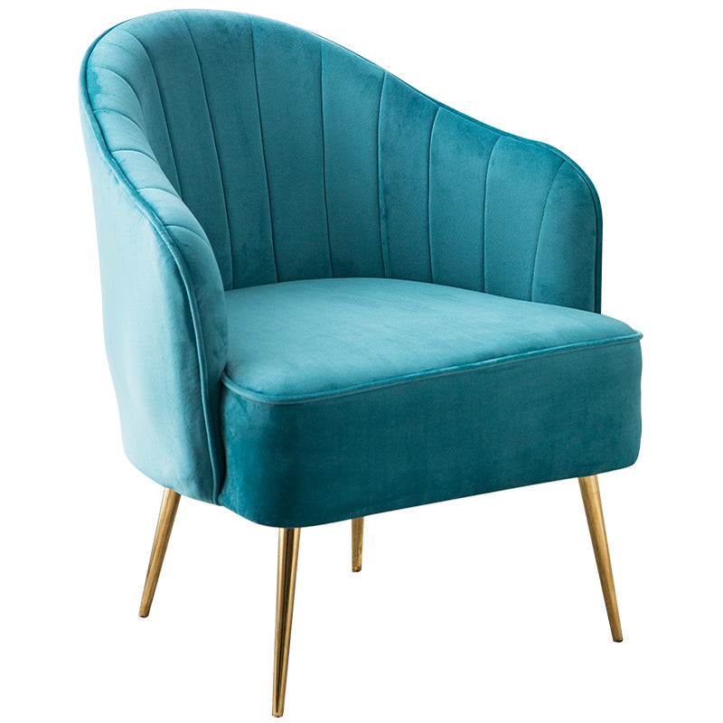 Contemporary Style Upholstered Arm Dining Chair Solid Back Side Chair for Home
