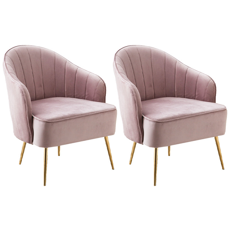 Contemporary Style Upholstered Arm Dining Chair Solid Back Side Chair for Home