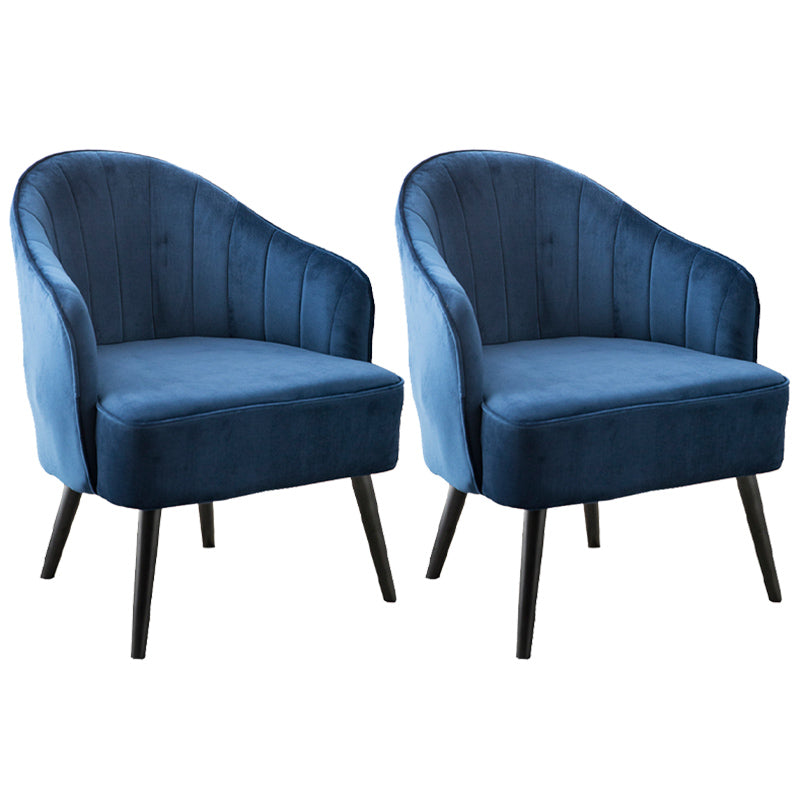 Contemporary Style Upholstered Arm Dining Chair Solid Back Side Chair for Home