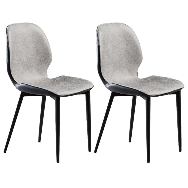Upholstered Contemporary Restaurant Side Chair Matte Finish Parsons Dining Chair