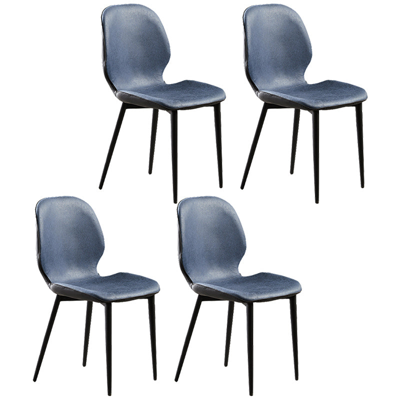 Upholstered Contemporary Restaurant Side Chair Matte Finish Parsons Dining Chair