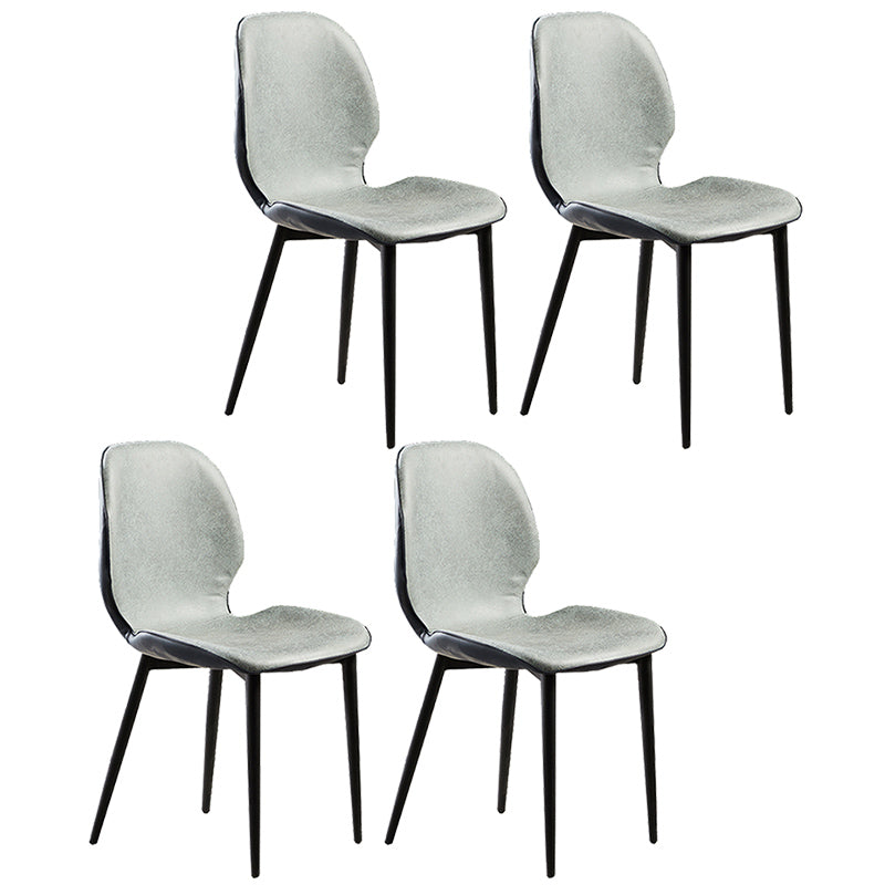 Upholstered Contemporary Restaurant Side Chair Matte Finish Parsons Dining Chair