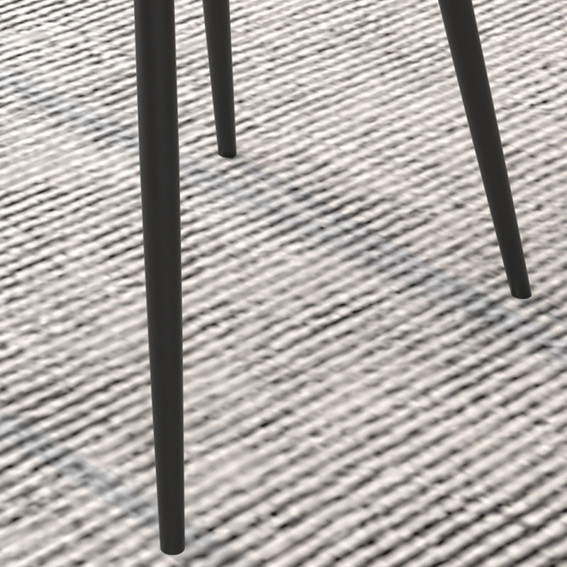 Chaises de salle à manger en métal de style contemporain, chaises sans bras latérales à oreilles pour cuisine