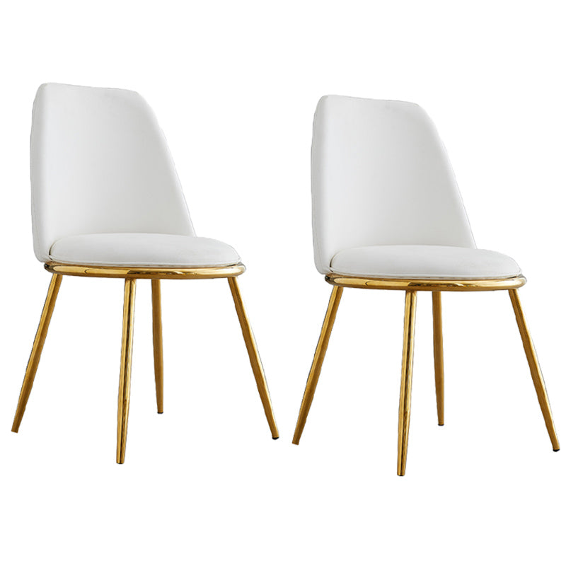 Leather Scandinavian Restaurant Side Chair Parsons Matte Finish Dining Chair