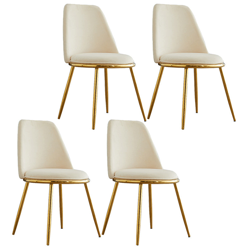 Leather Scandinavian Restaurant Side Chair Parsons Matte Finish Dining Chair