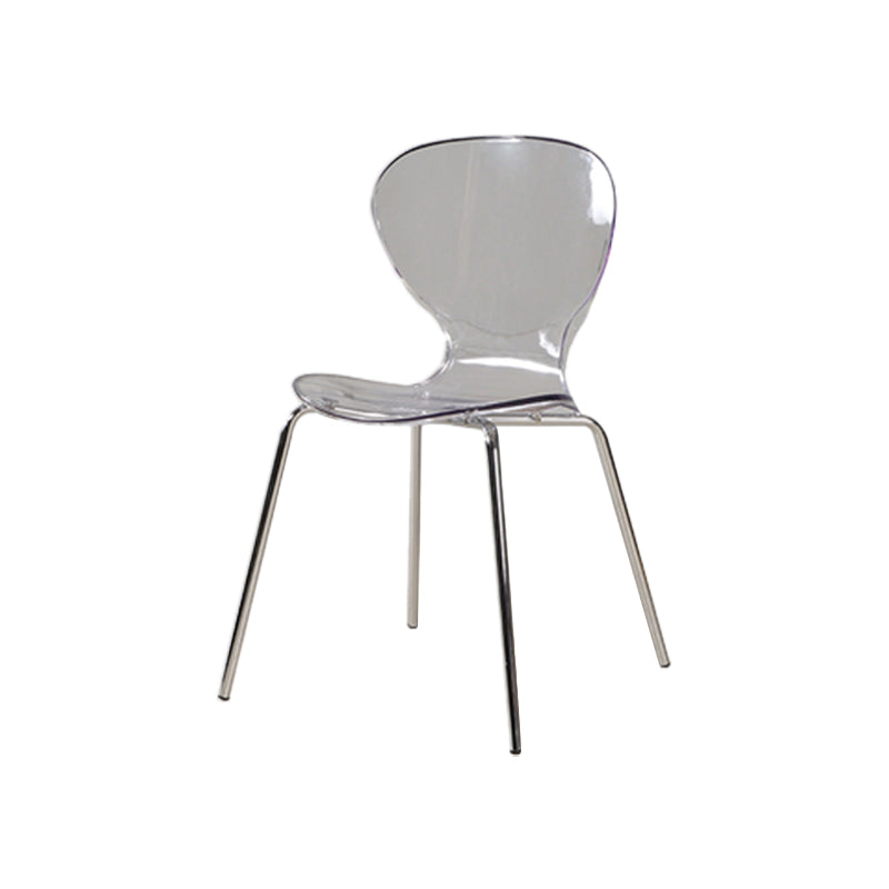 Les chaises en métal de style contemporain ont placé la chaise de salle à manger de cuisine arrière solide