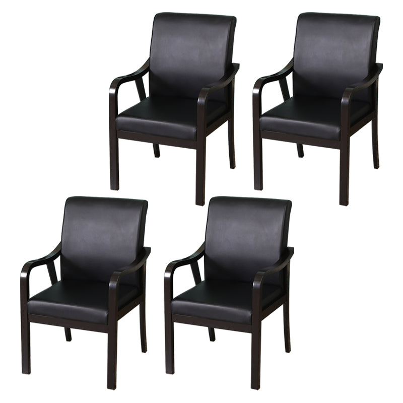 Fauteuil de salle à manger rembourré moderne, fauteuil de salle à manger à dossier solide avec pieds en bois
