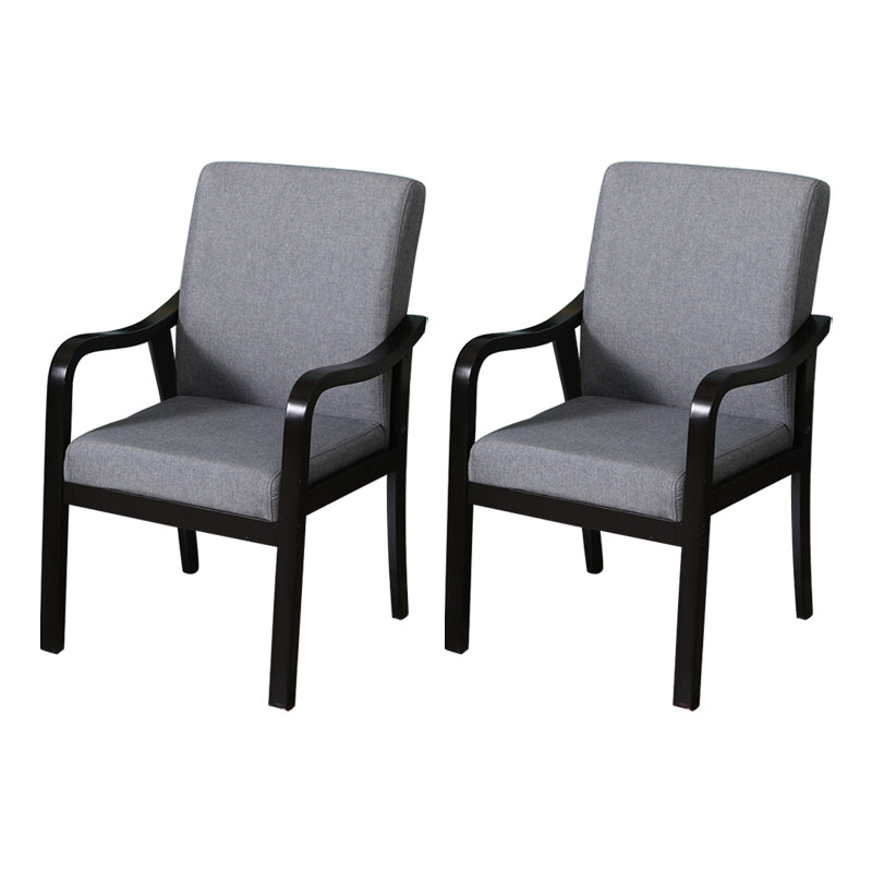 Fauteuil de salle à manger rembourré moderne, fauteuil de salle à manger à dossier solide avec pieds en bois