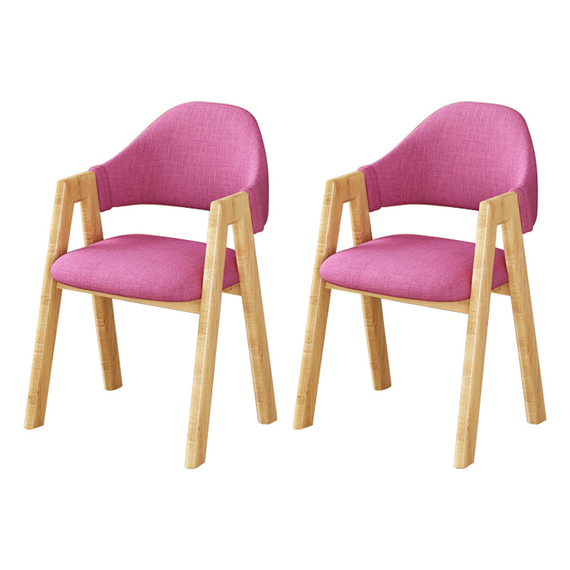 Upholstered Scandinavian Coffee Shop Arm Chair Open Matte Finish Dining Chair