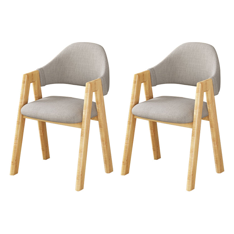 Upholstered Scandinavian Coffee Shop Arm Chair Open Matte Finish Dining Chair