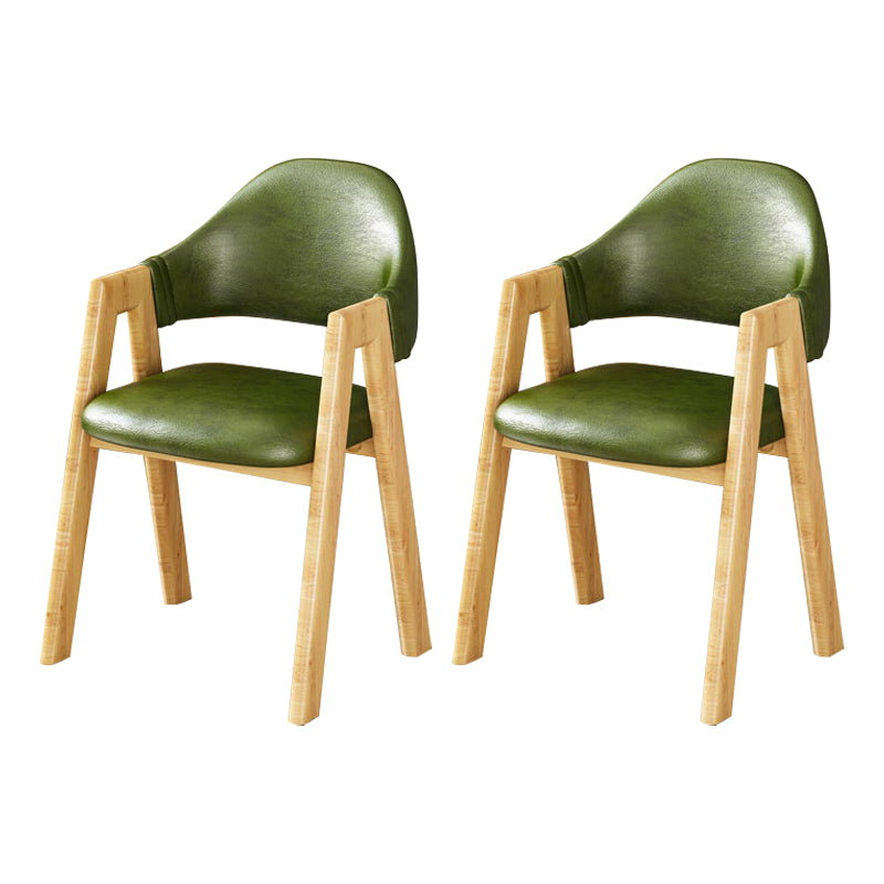 Upholstered Scandinavian Coffee Shop Arm Chair Open Matte Finish Dining Chair