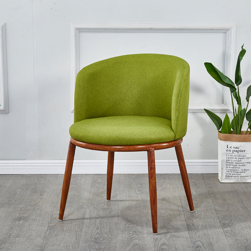 Scandinavian Home Side Chair Parsons Back Metal Upholstered Dining Room Chair