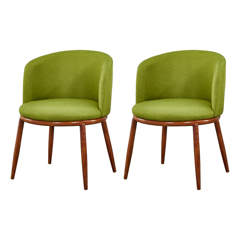 Scandinavian Home Side Chair Parsons Back Metal Upholstered Dining Room Chair