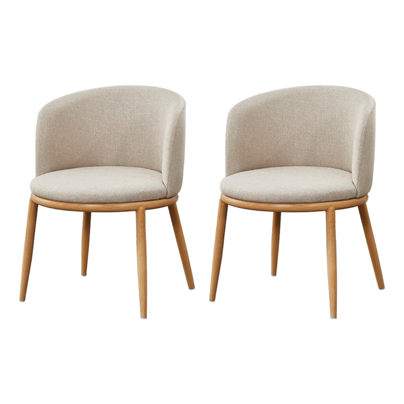 Scandinavian Home Side Chair Parsons Back Metal Upholstered Dining Room Chair