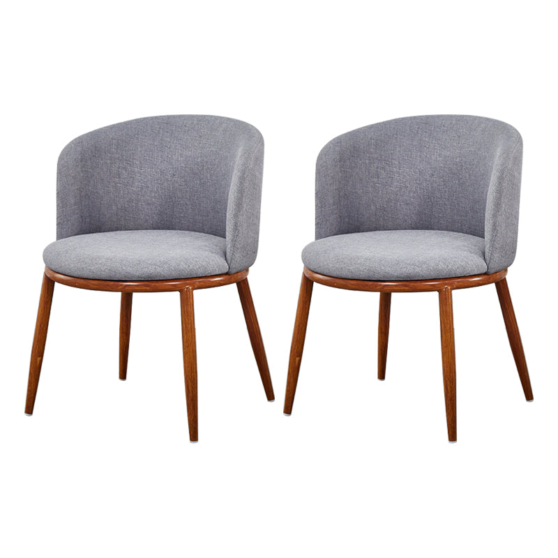Scandinavian Home Side Chair Parsons Back Metal Upholstered Dining Room Chair