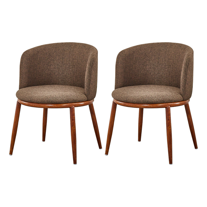 Scandinavian Home Side Chair Parsons Back Metal Upholstered Dining Room Chair