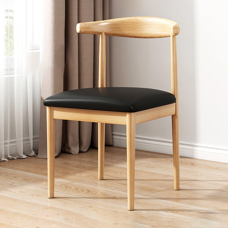 Home Contemporary Side Chair Open Back Metal Upholstered Dining Room Chair
