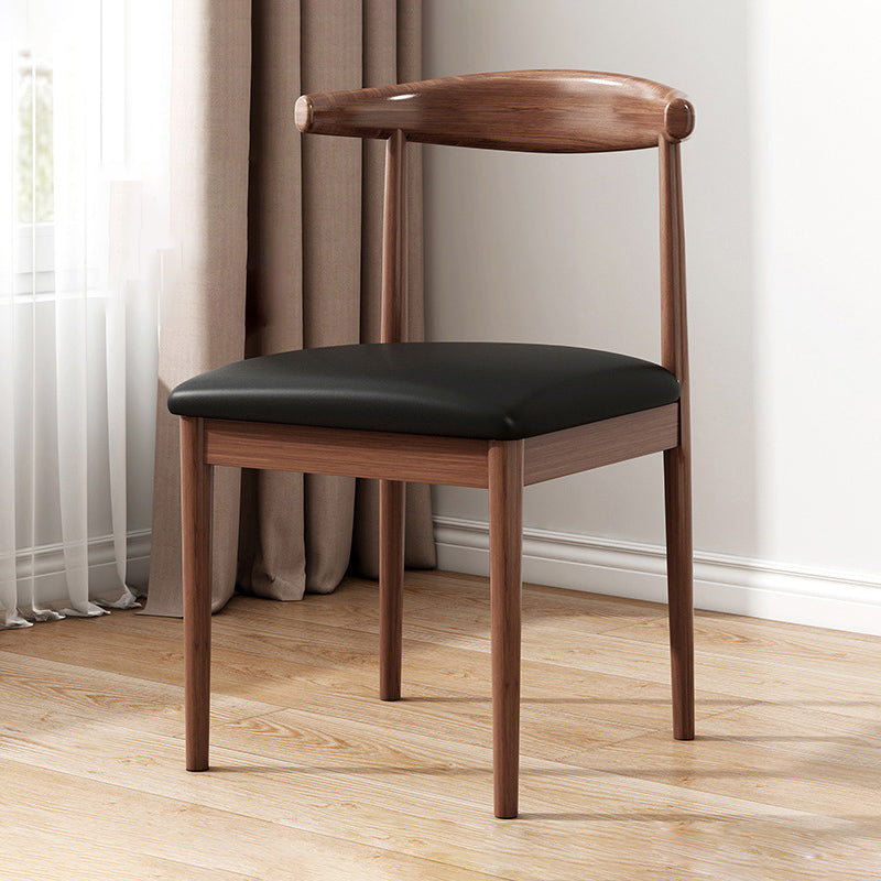 Home Contemporary Side Chair Open Back Metal Upholstered Dining Room Chair