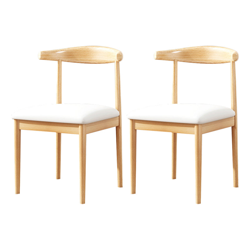 Home Contemporary Side Chair Open Back Metal Upholstered Dining Room Chair