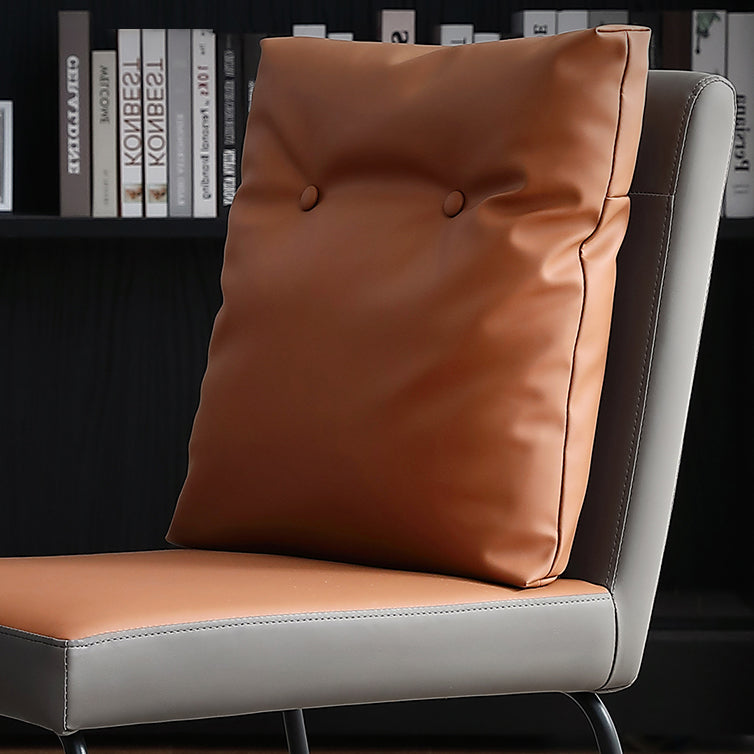 Contemporary Metal Dining Room Chairs Upholstered Dining Armless chairs for Home Use