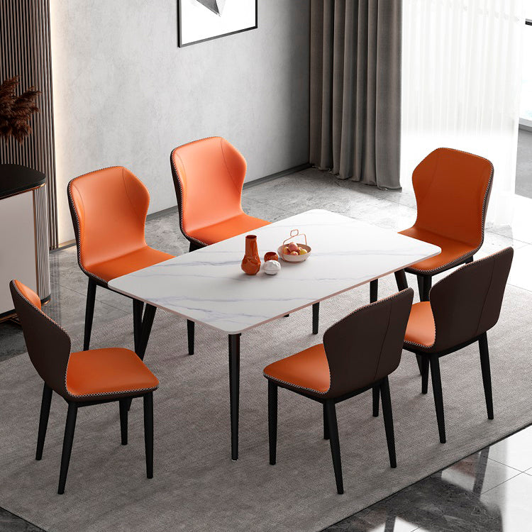 Chaise d'appoint scandinave rembourrée à oreilles, finition mate, chaise de salle à manger