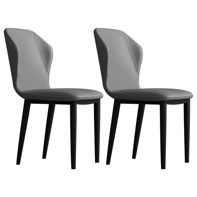 Silla lateral casera escandinava tapizada con respaldo mate Silla de comedor