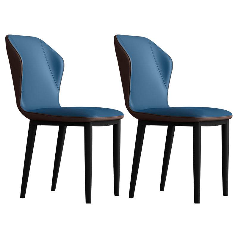 Silla lateral casera escandinava tapizada con respaldo mate Silla de comedor