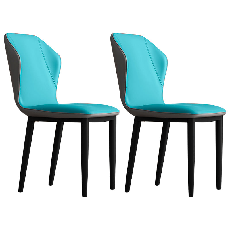 Silla lateral casera escandinava tapizada con respaldo mate Silla de comedor