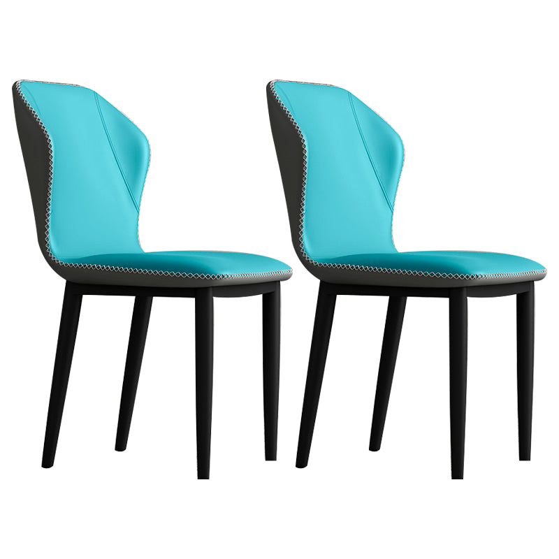 Silla lateral casera escandinava tapizada con respaldo mate Silla de comedor