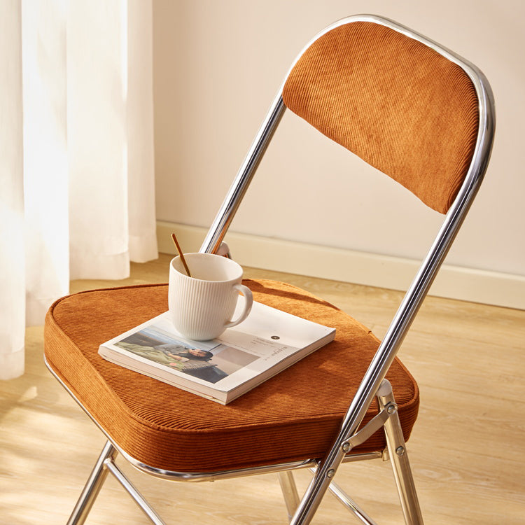 Open Back Dining Side Chair Foldable Upholstered Armless Dining Chairs