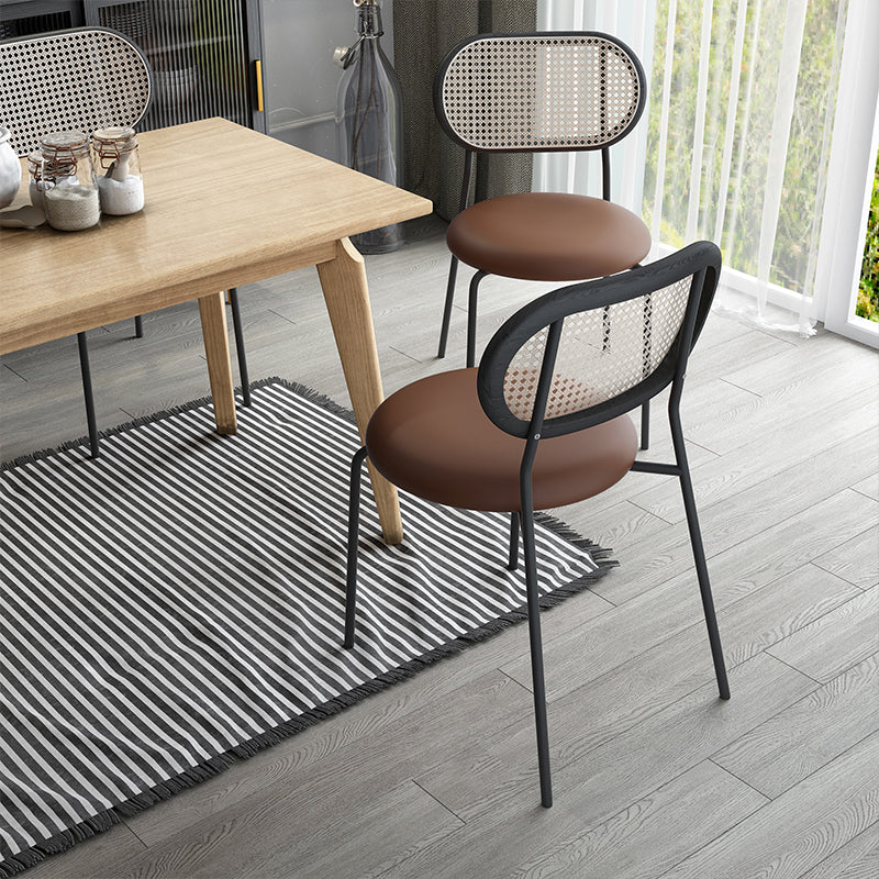 Chaise de salle à manger carrée de cuisine contemporaine
