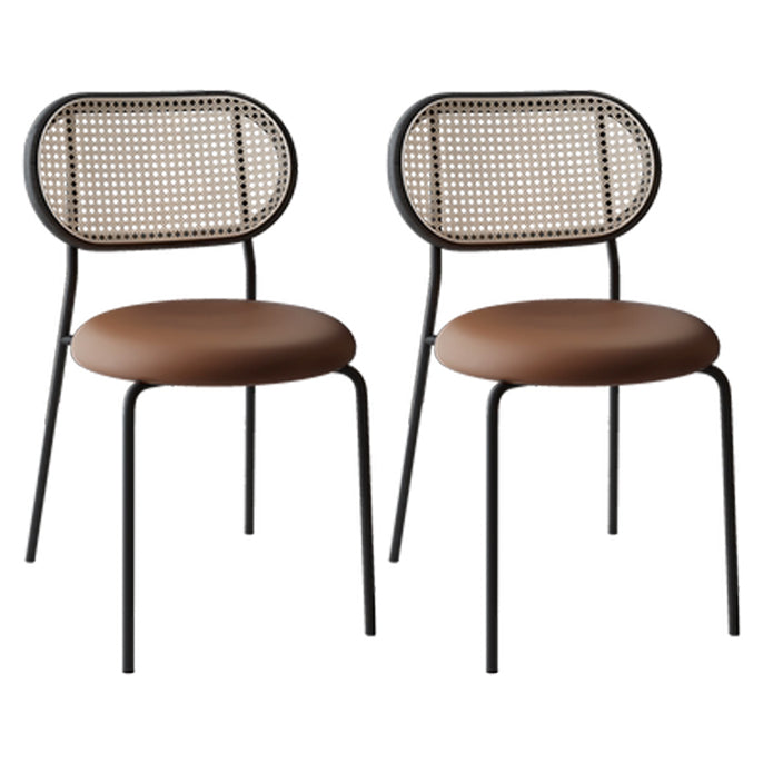 Chaise de salle à manger carrée de cuisine contemporaine