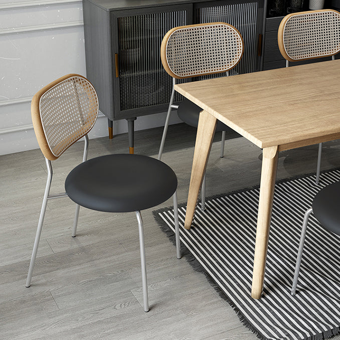 Chaise de salle à manger carrée de cuisine contemporaine