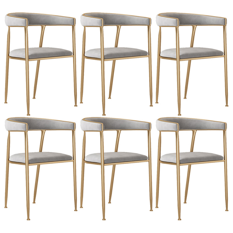 Skandinavischer Flanell-Schönheitssalon-Sessel, offener Esszimmerstuhl mit mattem Finish
