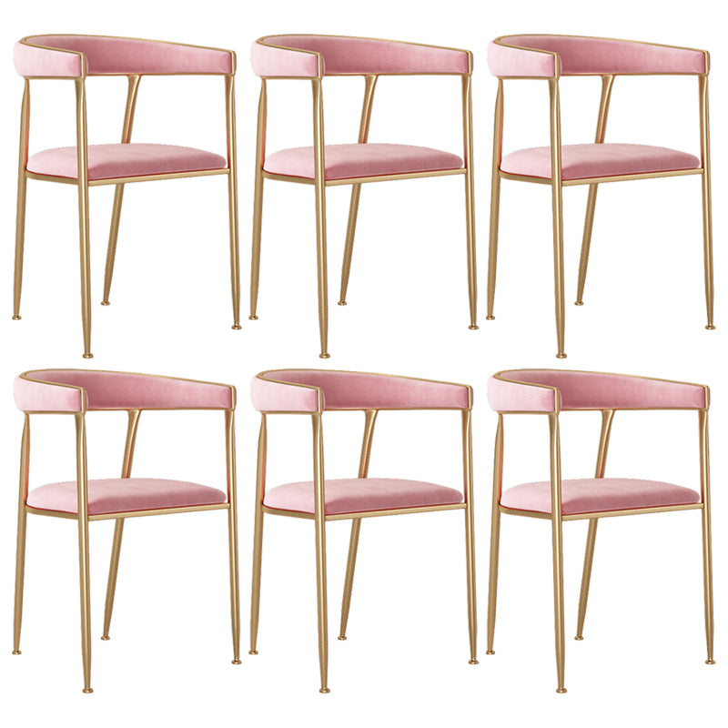 Skandinavischer Flanell-Schönheitssalon-Sessel, offener Esszimmerstuhl mit mattem Finish