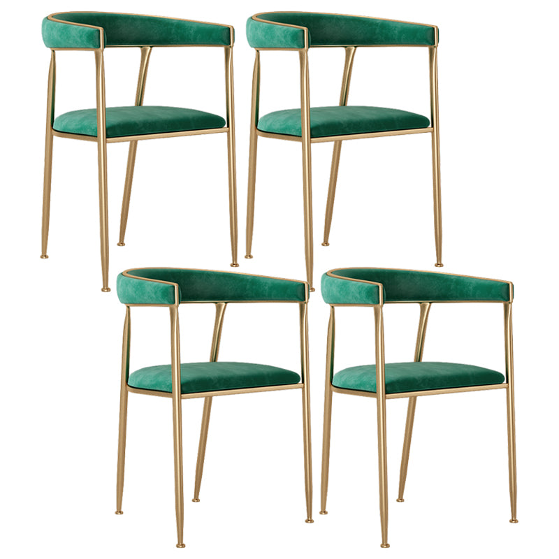 Skandinavischer Flanell-Schönheitssalon-Sessel, offener Esszimmerstuhl mit mattem Finish