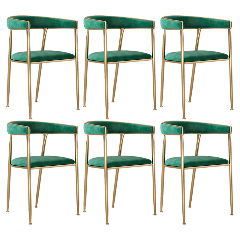 Skandinavischer Flanell-Schönheitssalon-Sessel, offener Esszimmerstuhl mit mattem Finish