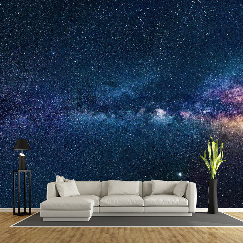 Universe Mural Modern Style Stain Resistant Decorative Wall Art for Bedroom