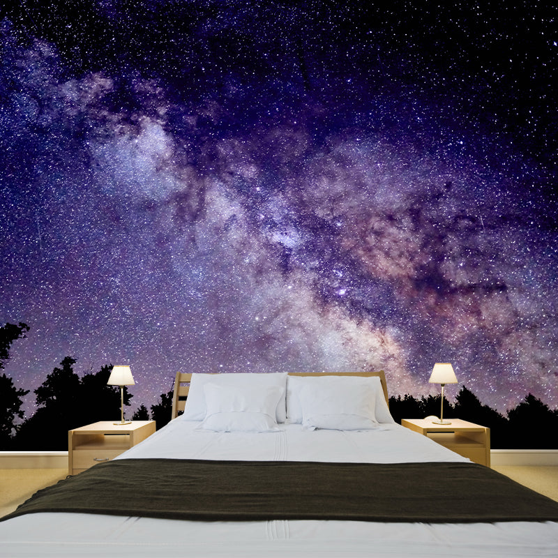 Universe Mural Modern Style Stain Resistant Decorative Wall Art for Room