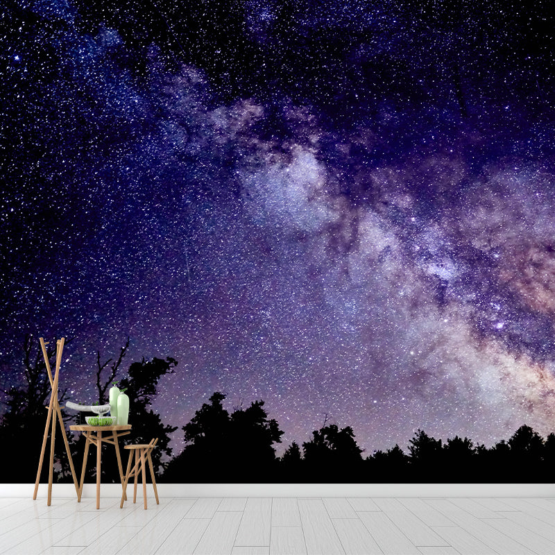 Universe Mural Modern Style Stain Resistant Decorative Wall Art for Room