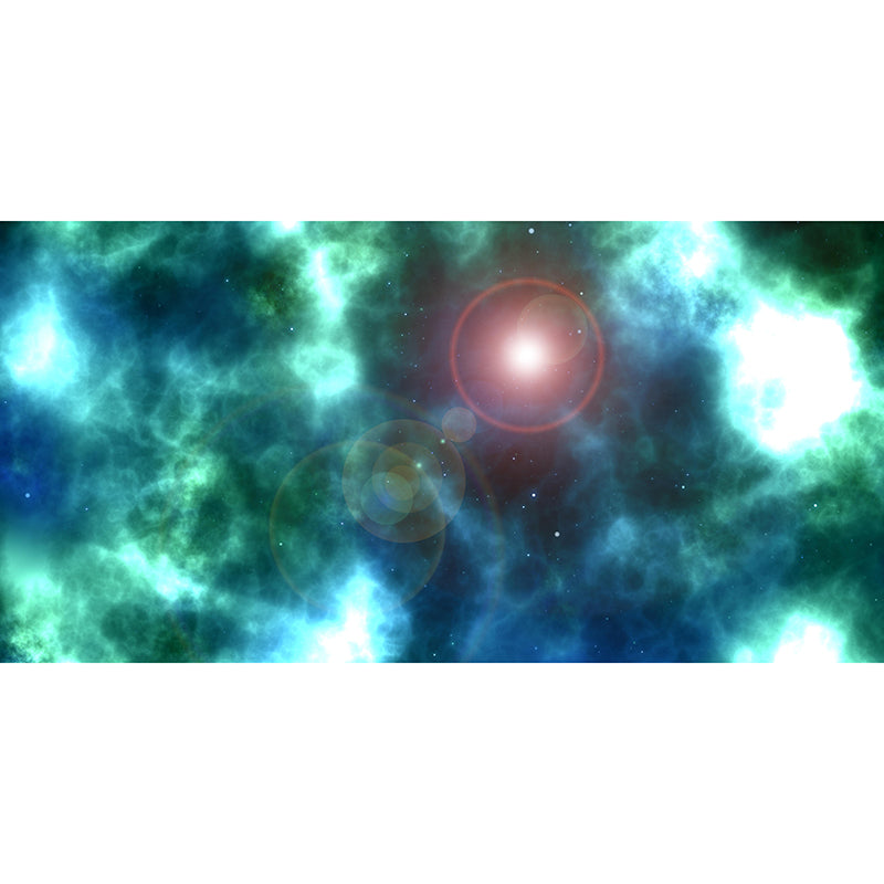 Universe Mural Wallpaper Moisture Resistant Wall Covering for Living Room Decoration