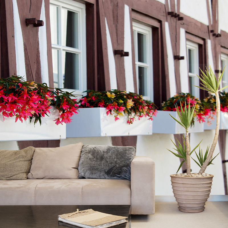 Construction Mural Wallpaper Contemporary Mildew Resistant for Bedroom Decor