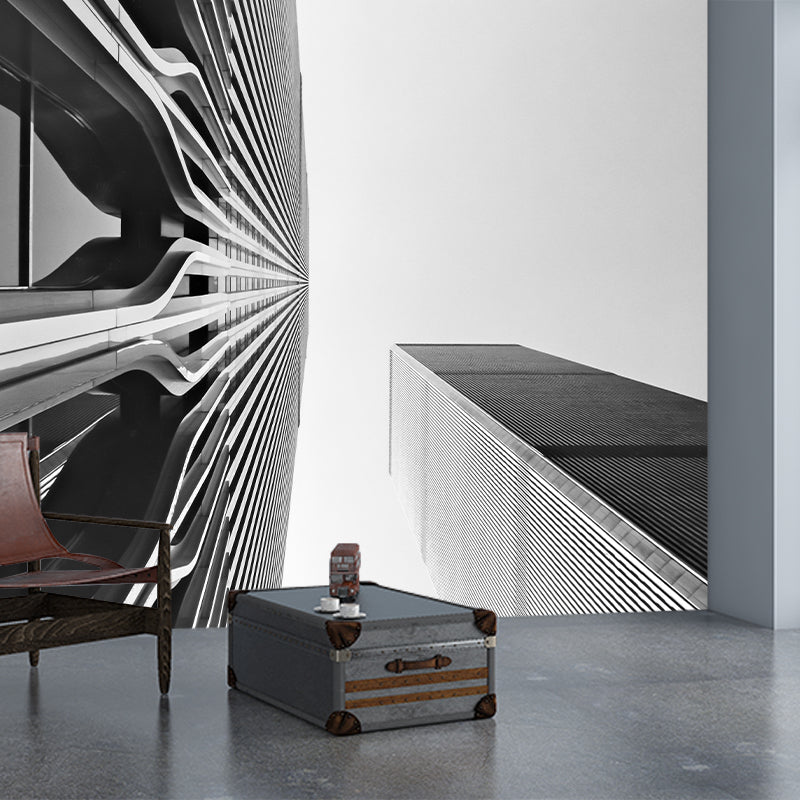 Construction Mural Modern Style Stain Resistant Decorative Wall Art for Home