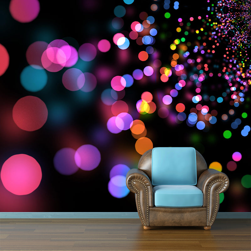 Simple Bokeh Mural Wallpaper Contemporary Wall Covering for Bedroom Decor