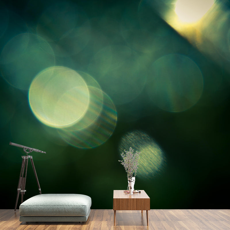 Simple Bokeh Mural Wallpaper Contemporary Wall Covering for Bedroom Decor