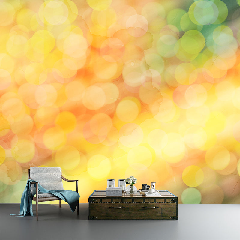 Blurry Pattern Abstraction Mural Wallpaper Mildew Resistant for Dining Room Decor