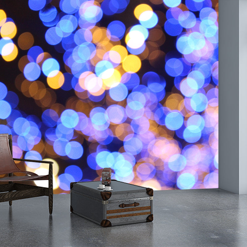 Blurry Pattern Abstraction Mural Wallpaper Mildew Resistant for Dining Room Decor