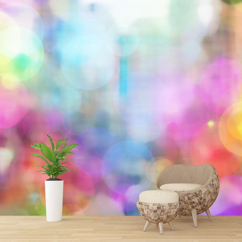 Blurry Pattern Abstraction Mural Wallpaper Mildew Resistant for House Decor