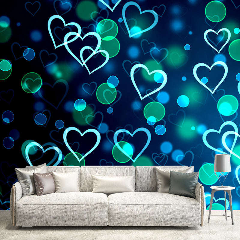 Blurry Pattern Mural Modern Style Stain Resistant Decorative Wall Art for Home