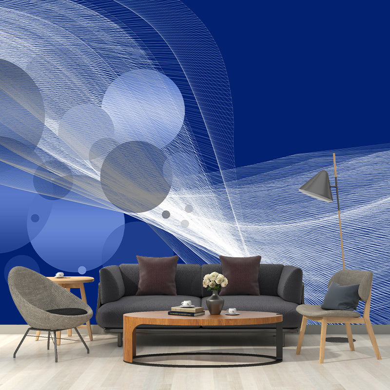 Blurry Pattern Mural Modern Style Stain Resistant Decorative Wall Art for Home